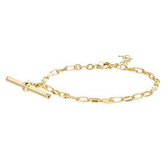 Karat Rush 14k Gold Over Sterling Silver Toggle Link Bracelet