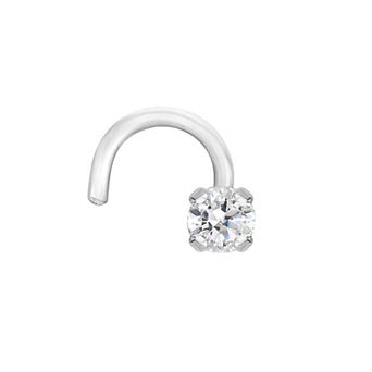Lila Moon Diamond Accent Curve Nose Stud