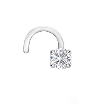Lila Moon Diamond Accent Curve Nose Stud