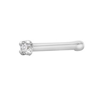 Lila Moon 14k Gold Diamond Accent Straight Nose Stud