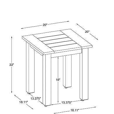 Linon Carenen Indoor / Outdoor Side Table