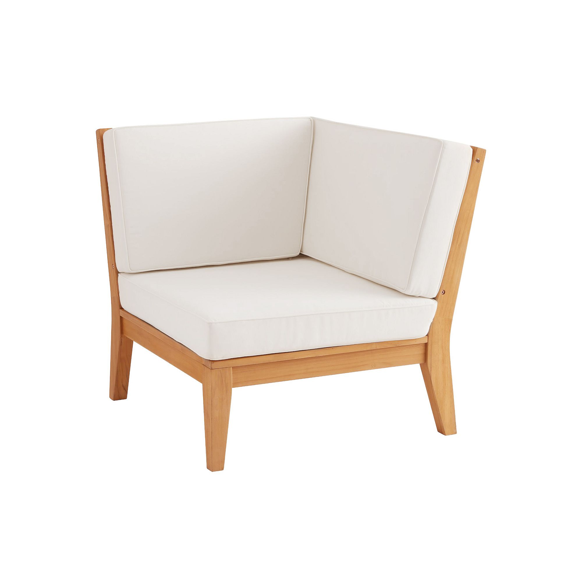 Linon Fontana Outdoor Corner Chair, Natural