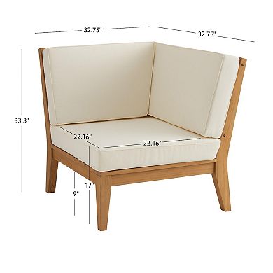 Linon Fontana Outdoor Corner Chair