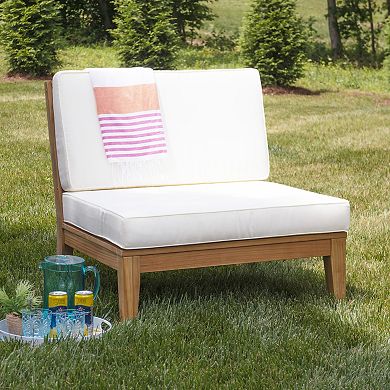 Linon Fontana Outdoor Armless Chair