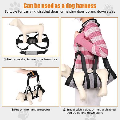 Dog Grooming Hammock for Hair Nail Trimming Cutting