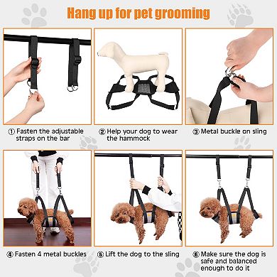 Dog Grooming Hammock for Hair Nail Trimming Cutting