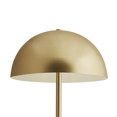 INK+IVY Bryson Dome-Shaped 2-Light Metal Table Lamp