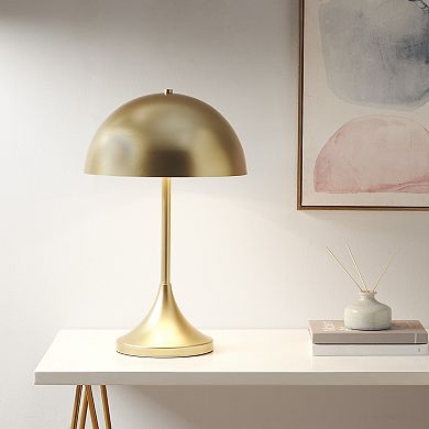 INK+IVY Bryson Dome-Shaped 2-Light Metal Table Lamp