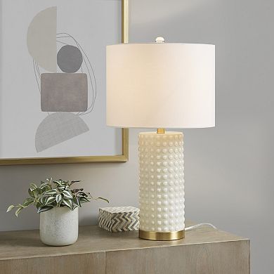 INK+IVY Grace Ivy Textured Dot Table Lamp