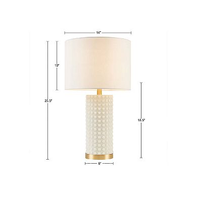 INK+IVY Grace Ivy Textured Dot Table Lamp
