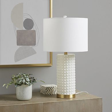 INK+IVY Grace Ivy Textured Dot Table Lamp