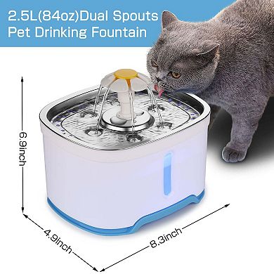 Pet Water Dispenser with LED Light