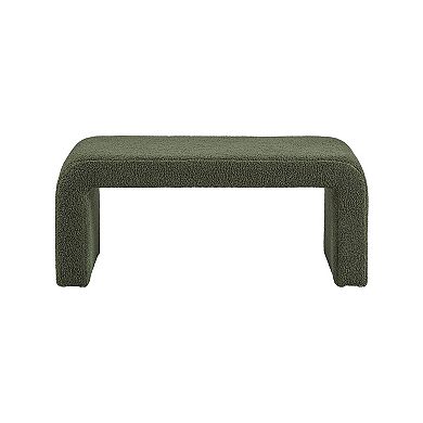 INK+IVY Steve Boucle Waterfall Bench