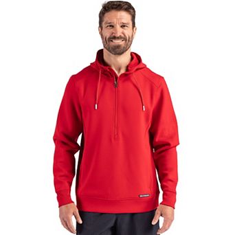 Cutter & Buck Roam Eco Half Zip Recycled Mens Pullover Hoodie
