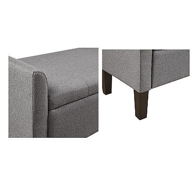 510 Design Blaire Flip-top Upholstered Storage Ottoman
