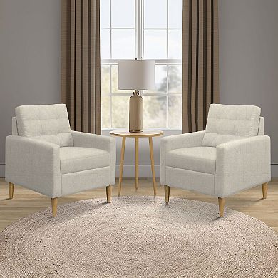 510 Design Dani Tufted Back Arm Accent Chair