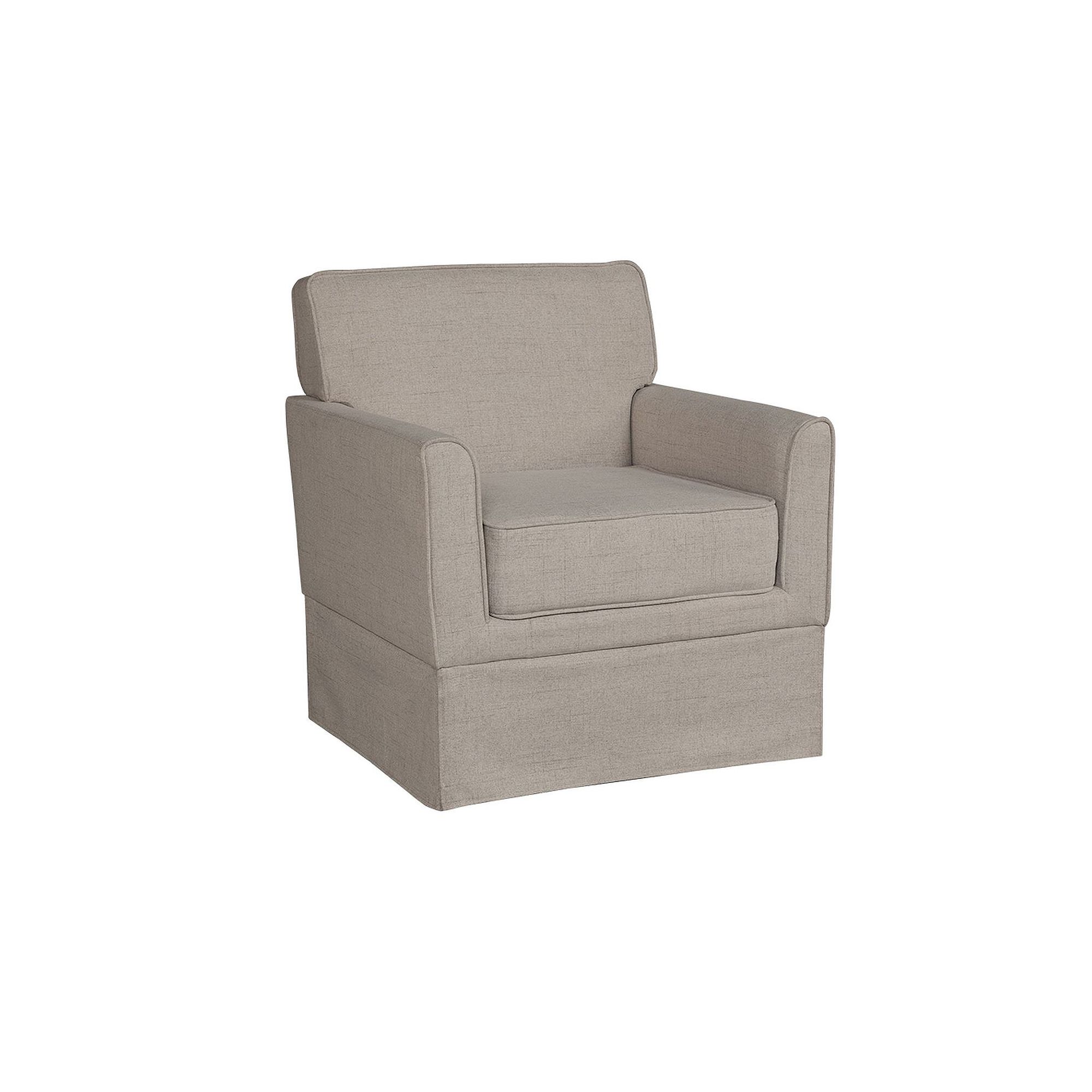 510 Design Paula Slipcover Arm Accent Chair, Light Brown