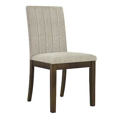 510 Design Everly Upholstered Channel-Back Dining Chair Set of 2