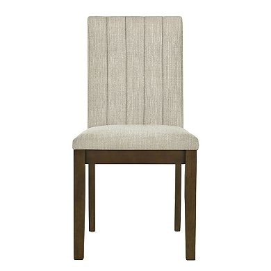 510 Design Everly Upholstered Channel-Back Dining Chair Set of 2