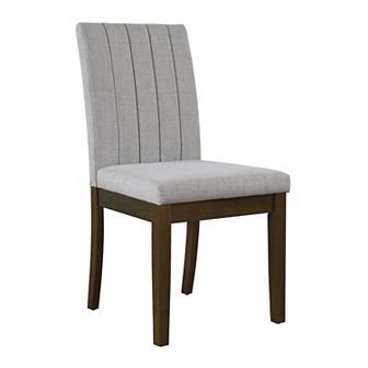 510 Design Everly Upholstered Channel-Back Dining Chair Set of 2