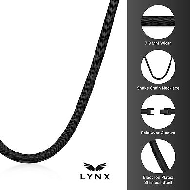 Men's LYNX Stainless Steel Snake Chain Necklace