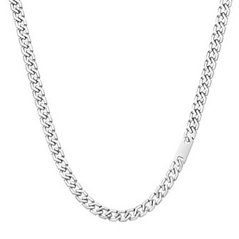 Men's LYNX Stainless Steel Hexagon Link Chain Necklace