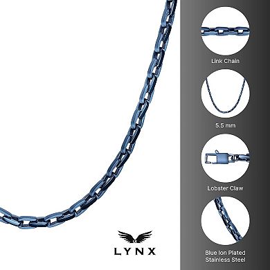 Men's LYNX Ion Plated Stainless Steel Chain Necklace