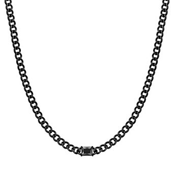 Men's LYNX Stainless Steel Curb Chain Necklace