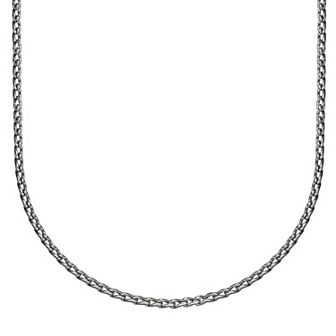 Men's LYNX Stainless Steel Fancy Curb Chain Necklace
