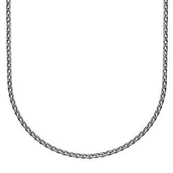 Men's LYNX Stainless Steel Fancy Curb Chain Necklace