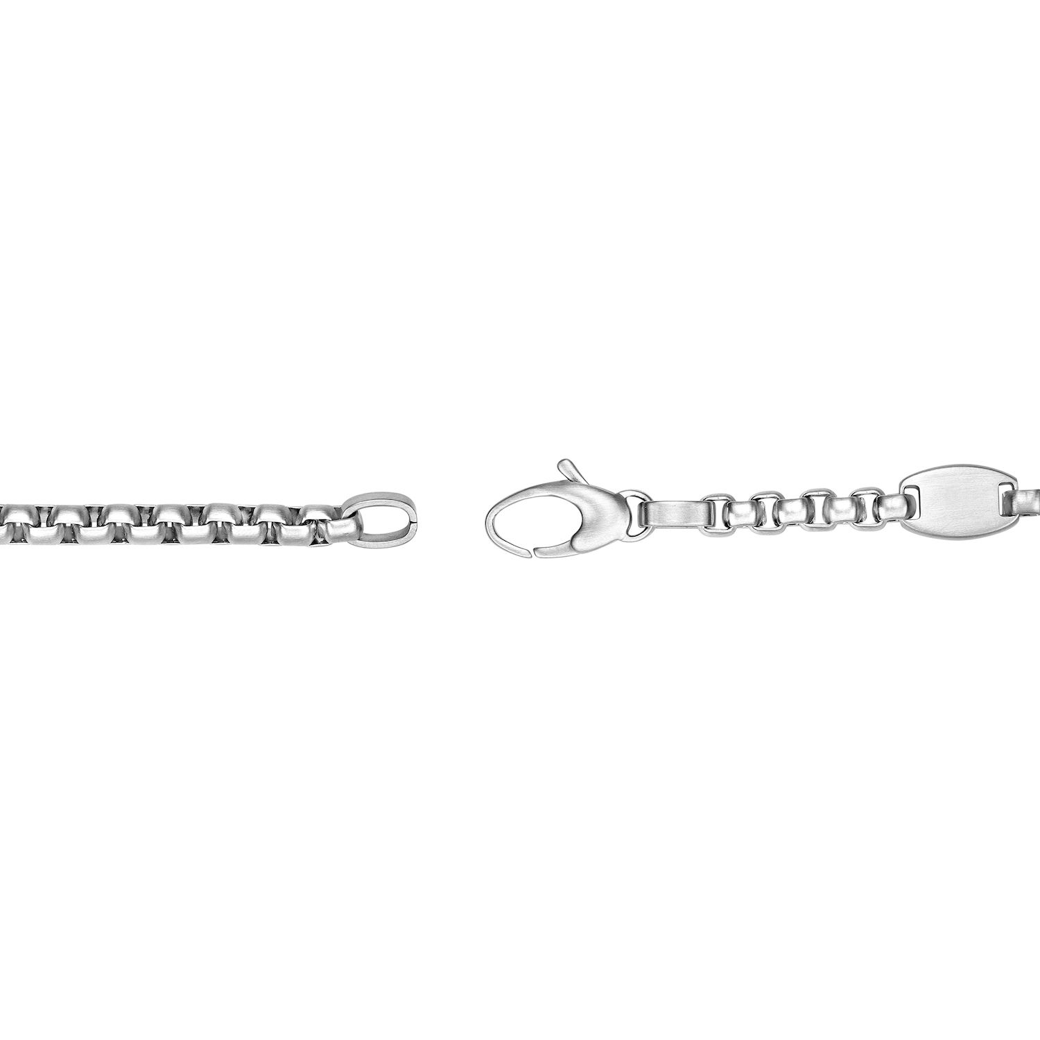 thumbnail image 2 of Men’s 7-Inch Stainless Steel Adjustable Round Cable Cuff Bracelet – Unisex Silver, Pure Luxe Jewelry 2 of 5
