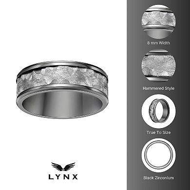Men's LYNX Black Zirconium Ring