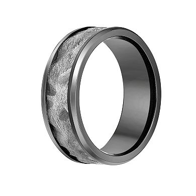 Men's LYNX Black Zirconium Ring