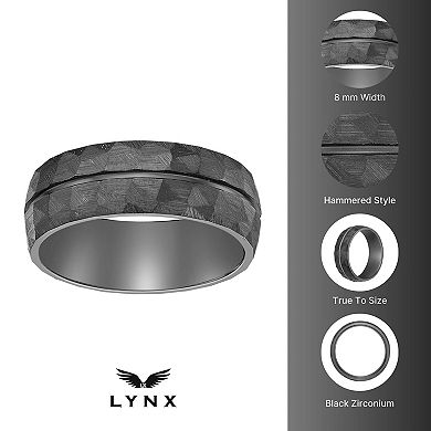 Men's LYNX Black Zirconium Ring