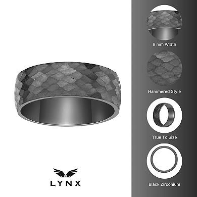 Men's LYNX Black Zirconium Ring