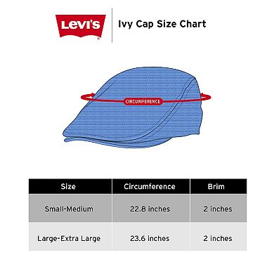 Mens Levi's® Stretch Flat Top Ivy Hat