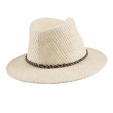 Mens Levi's® Natural Straw Twisted Cord Panama Hat