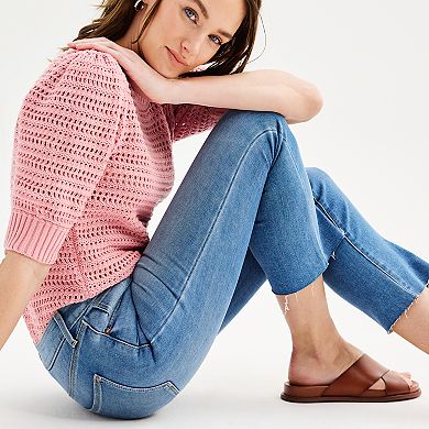Women's Sonoma Goods For Life Kick Flared Cropped Jeans