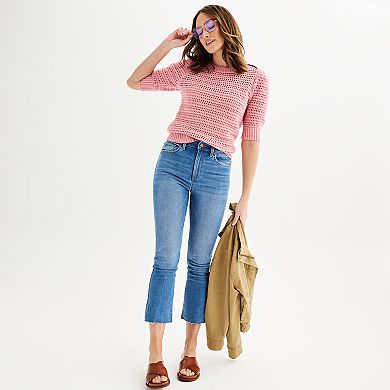 Women's Sonoma Goods For Life Kick Flared Cropped Jeans