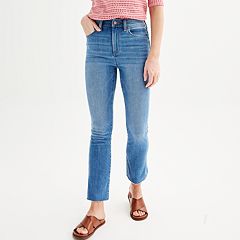 Women's Adaptive Sonoma Goods For Life® Easy Dressing Mid-Rise Straight Leg  Jeans, Size: 0, Blue - Yahoo Shopping
