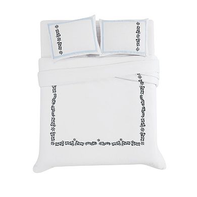 Charisma Cordelia Embroidered 3-Piece Comforter Set