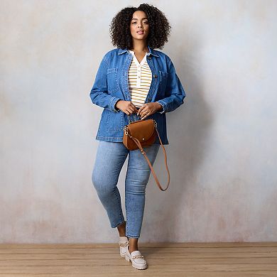 Plus Size LC Lauren Conrad Denim Jacket