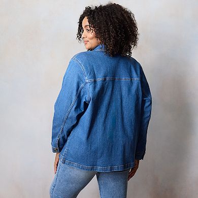 Plus Size LC Lauren Conrad Denim Jacket