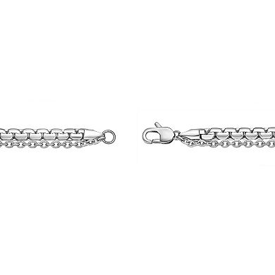 LYNX Stainless Steel Multistrand Layered Chain Necklace