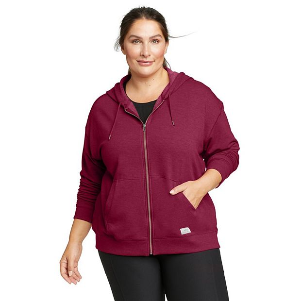 Plus Size Eddie Bauer Long Sleeve Cozy Camp Full Zip Hoodie