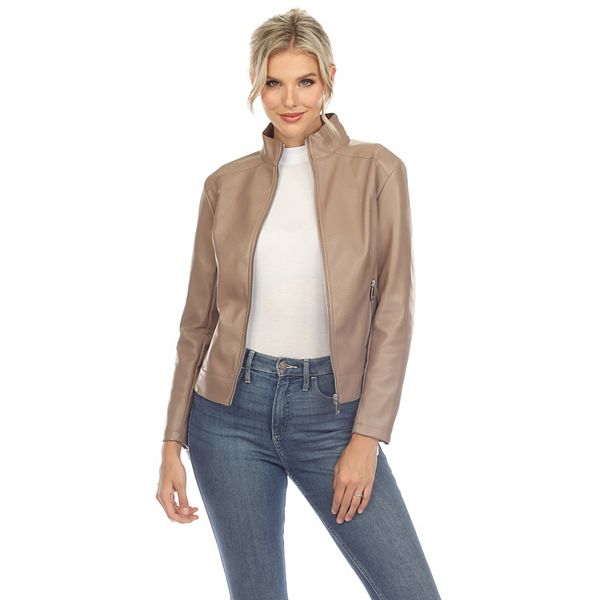 Kohls womens leather outlet jacket