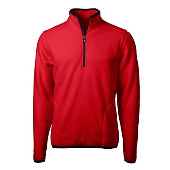 Cutter & Buck Cascade Eco Sherpa Fleece Mens Quarter Zip Jacket