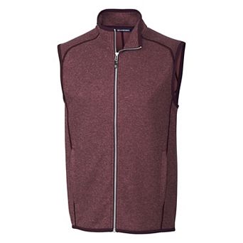 Cutter & Buck Mainsail Sweater-Knit Mens Full Zip Vest