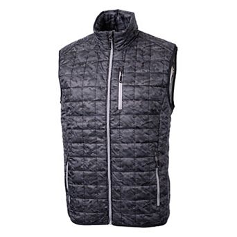 Cutter & Buck Rainier PrimaLoft® Mens Eco Insulated Full Zip Printed Puffer Vest