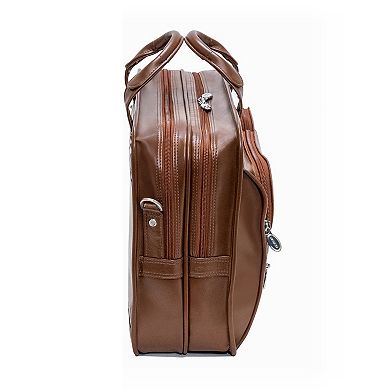McKleinUSA 15-in. Leather Double Compartment Laptop Briefcase